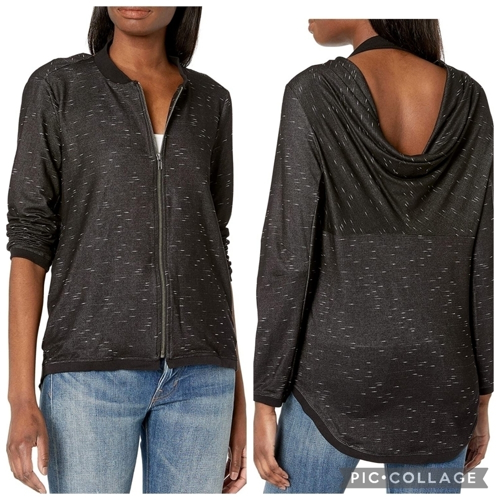 NWT BCBGeneration Drape Back Track Jacket Sweatshirt Athleisure
